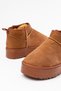 Zri̇n-2850 Premium Classic Style Tan Suede Winter Women's Mini Boots with Fur Inside - 5