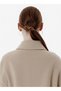Relax Fit Pocket Detail Beige Coat - 4