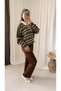 Waist-Tied Knitwear Trousers - Bitter Brown