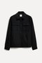 Men's Black Zippered Regular Fit Jacket