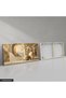 Gold Detailed Flower and Landscape in a Vase One Piece Canvas - Canvas Painting - 5