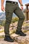 A Quality Men's Softshell Model Tactical Outdoor Pants – Multi-Pocket Cargo Pants – Black, Khaki, Anthracite - 3