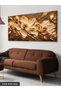 Coffee Textured Appearance White Flower One Piece Unilluminated Canvas - Canvas Painting - 3