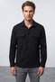Double Pocket Honeycomb Fabric Long Sleeve Shirt