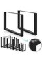 Steel table frame, rectangular, robust, durable, gray, 90 x 72 cm - 3