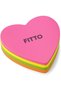 100 Sheets Heart Shaped Sticky Notes, Assorted Colors for Office & Home - 2