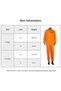 Prisoner Men Jumpsuit Adult Costumes,Prison Uniform,Orange Jumpsuit,Penitentiary Cosplay Costumes - 6