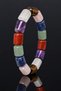 Women's Natural Stone Bracelet Cylinder Model 7 Chakra Natural Chakra Stone Bracelet - 2