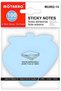 100 Sheets Heart Shaped Sticky Notes, Assorted Colors for Office & Home - 4