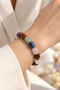 Women's Natural Stone Bracelet Cylinder Model 7 Chakra Natural Chakra Stone Bracelet - 3