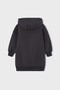 Girl's 3-9 Years Old Fleece Hooded Long Sweatshirt Anthracite - 3
