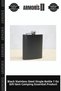 Stainless Steel Flask Single Black 7 oz Gift Item Camping Equipment Useful Product
