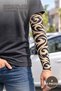 4 Pieces Wearable Arm Tattoo – 3D Printed Lycra Flexible Fabric, Temporary Tattoo for Arm and Leg, Model 14, Wearable Arm Tattoo