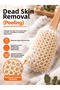 Hanex Cotton Handle Back Scrub, Long Handle Bath Shower Scrub, Back and Body Cleansing Exfoliating Scrub - 3