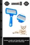 Special Edition Cat-Friendly Daily Use Pet Hair Collection Comb with Metal Tip