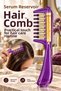 Purple Serum Container Hair Comb Scalp Care Oil Serum Comb Massage Head Comb - 4