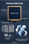 Mashallah Written Circumcision Room Decoration Mini Set Dark Blue Felt Writing Board with Stand Balloon Chain Circumcision Bed Ornaments - 2