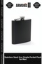 Stainless Steel 8 oz Single Flask Men's Accessory Camping Flask Pocket Flask