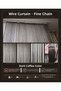Ip Curtain Special Thin Chain Aci Brown Color Width 100 cm Length 300 cm