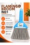 Flamingo Broom No 1 Plastic Floor Broom – for Home, Office, and Floor Cleaning