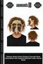 Delux Series Event Product Concept Shooting Party Decoration Latex Horror Mask with Hair and Detailed Eyeballs