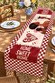 Home Sweet Home Patterned Runner / Tablecloth / Placemat - 3
