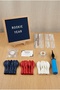 New Year's Rookie 1 Year Old Birthday Decoration Classic Set Dark Blue Felt Letter Board Stand Balloon Chain Sports Set - 3