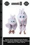 Delux Series Entertainment Product Theater Costume Children's Rabbit Costume White Color 6-7 Years 120 cm