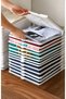 Pamit home 4-tier practical closet organizer for shirts, t-shirts, pants, and clothing - wardrobe organizer rack - 2