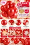 Set of 20 Metallic Shiny Red Balloons 12 Inch Birthday Balloon Party Supplies Birthday Ornament Party Concept Celebration Ornaments