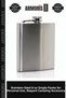 Stainless Steel 8 oz Single Flask Individual Use Camping Supply Exquisite Accessory