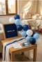 Mashallah Written Circumcision Room Decoration Mini Set Dark Blue Felt Writing Board with Stand Balloon Chain Circumcision Bed Ornaments