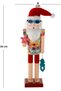Christmas Ornament Lead Soldier Nutcracker with Shirt and Christmas Hat Red-Yellow 38 Cm. - 5