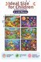 6-Piece 64-Part Puzzle Set 27.5X19.5 cm Children's Educational Puzzle Game – Football, Safari, Castle, Space, Fruit - 5