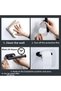 Self Adhesive Toilet Paper Holder - Matte Black Modern Bathroom Roll Hanger - 4