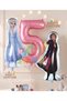 Frozen Concept Elsa&Anna 5 Years Old Pink Balloon Set 3 Pieces Large Size Frozen Balloon Set Frozen Theme Elsa Balloon Anna Balloon