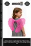 Delux Series Celebration Detail Decorative Object Pink Color with Pink Feathered Tulle Fairy Wing in the Center 40X50 cm