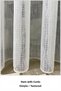 Ecru Mesh Tulle Curtain |   Linen Textured Perforated Design |   Custom Size - 4