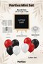 Ladybug Themed Birthday Decoration Mini Set Black Felt Writing Board with Stand and Balloon Chain for Girls' Concept - 2