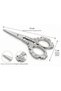 3-Piece Promise Engagement Ring Cutting Set – 2 Rose Motif Ring Risers and 1 Engraved Engagement Scissors, Silver Shine - 3