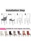 High Quality Brick Pattern Chair Cover Elasticated Washable Non-Slip Kitchen Diner Chair Cover Chair Cover Single Piece - 3