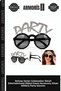 Delux Series Celebration Detail Entertainment Item Event Accessory Silver Glitter Party Written Party Glasses