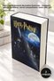 3 pieces harry potter themed decorative book box - hogwarts designed hard cover, secret compartment, book safe, gift