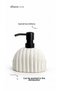 İnci Liquid Soap Dispenser White Black Decorative Bathroom Soap Dispenser with Pump - 3