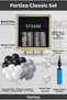 Black and White Fan Decoration Classic Set Black Felt Lettering Board Stand Balloon Chain Hand Pump Fan Set - 4