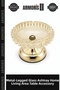 Glass Ashtray with Metal Legs Home Item Living Space Table Accessory