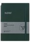 Kuka 2027 Weekly Agenda A5. Flexible Cover. Rubberized, with Pockets, Pen Holder. Colorful Edge-Dark Green