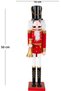 Christmas Ornament Lead Soldier Nutcracker Playing the Bugle Red-White 50 Cm. - 5