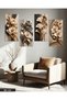 Textured Appearance Luxury Flowers 4-Piece Mdf Table - 2