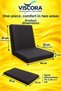 Visco Back Support and Sitting Cushion – One Piece for Home, Office, and Vehicle, with Non-Slip Base and Clips - 8